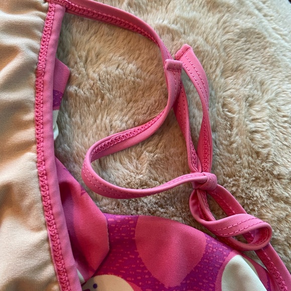 Tea girls three piece swim suit. Bikini and rash guard size 12. - Picture 9 of 9